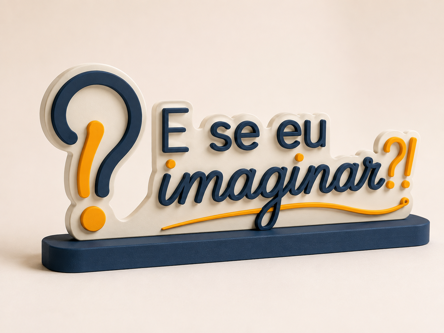 Marca E se eu imaginar?! em versão 3D